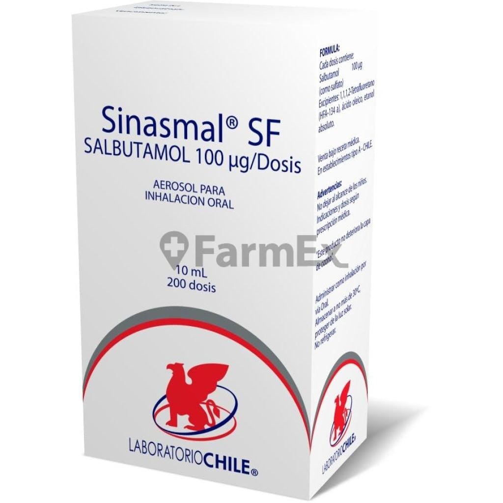 Sinasmal SF Inhalador 100 mcg / dosis x 200 dosis Farmex-Pluxee-Persistente